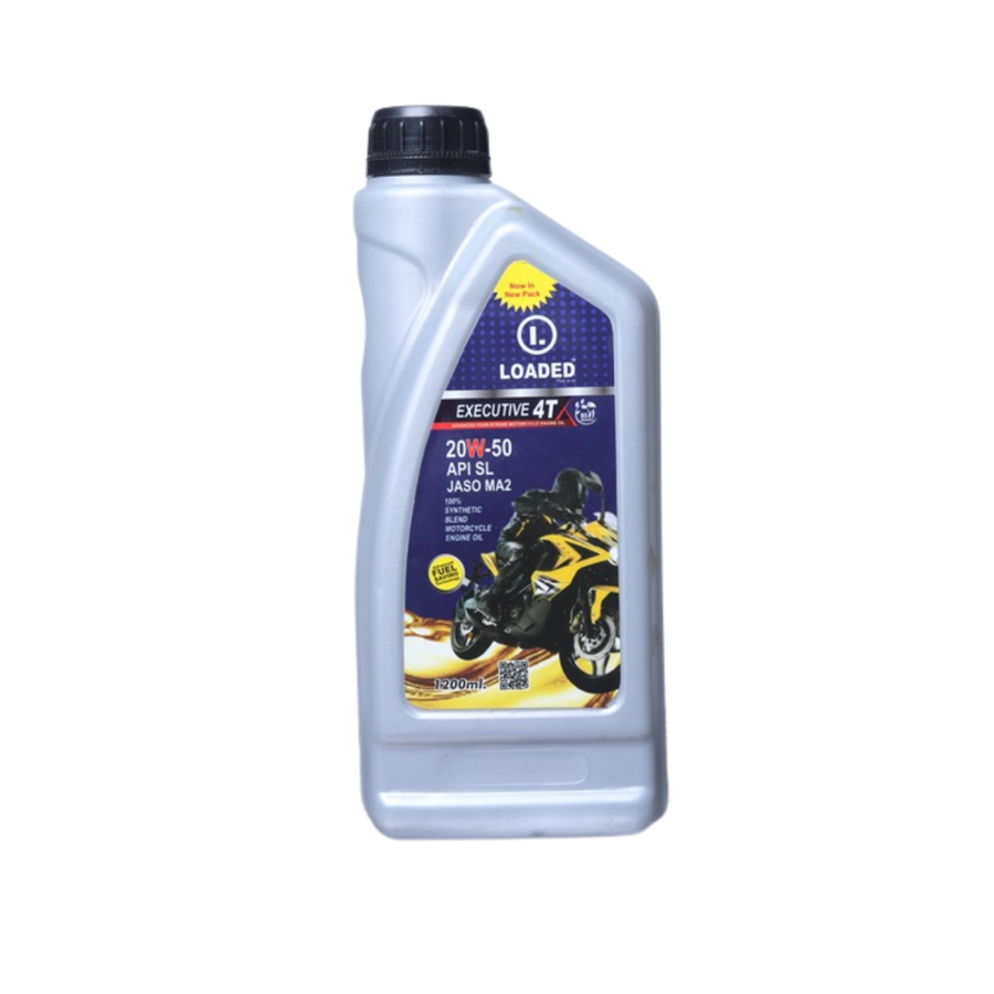 Loaded Executive 4T lubricant packaging