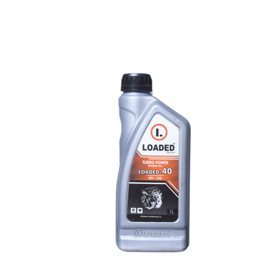 Loaded Turbo Power engine oil packaging
